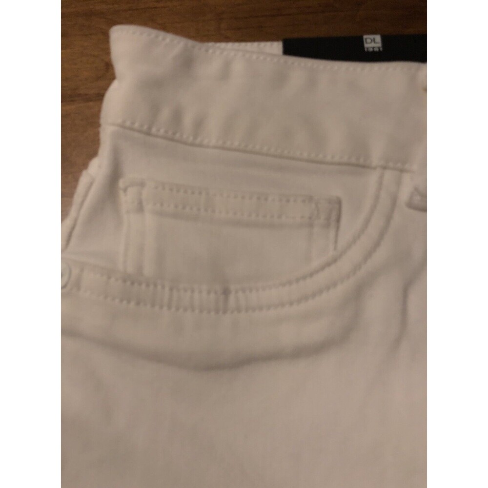 DL1961 Women's Jeans Florence Instasculpt Skinny Crop White Size 31 NWT $178 - Picture 5 of 11